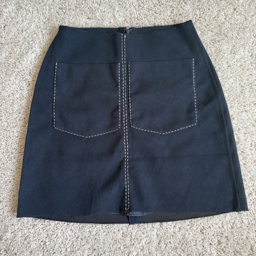 NWT Joa Pocket Contrast Stitch Skirt